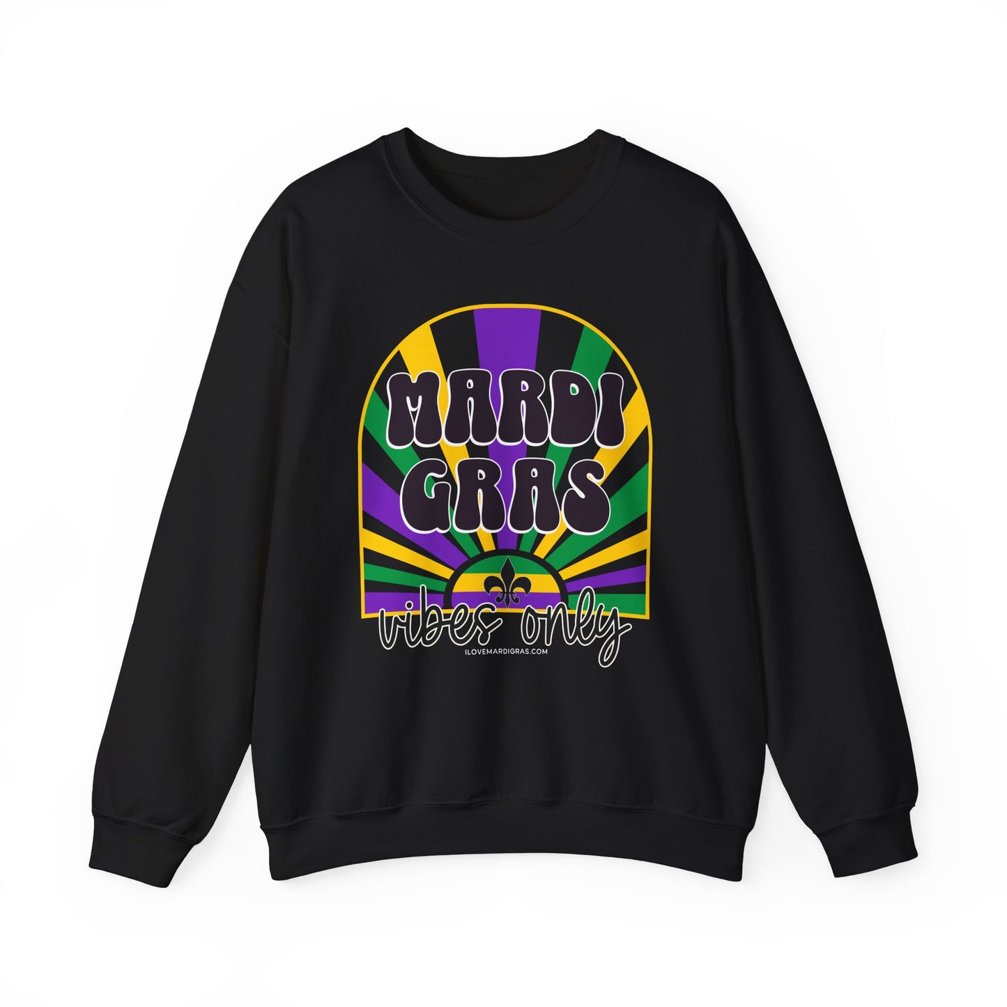 Mardi Gras Sweatshirt, Party Crewneck, Parade Jumper, Festival Pullover, Social Gathering Top, Heavy Blend