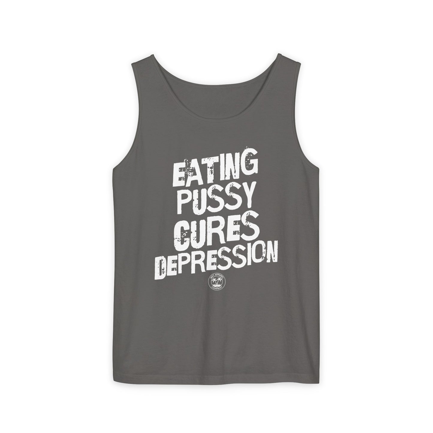 Eating Pussy Unisex Garment-Dyed Tank Top