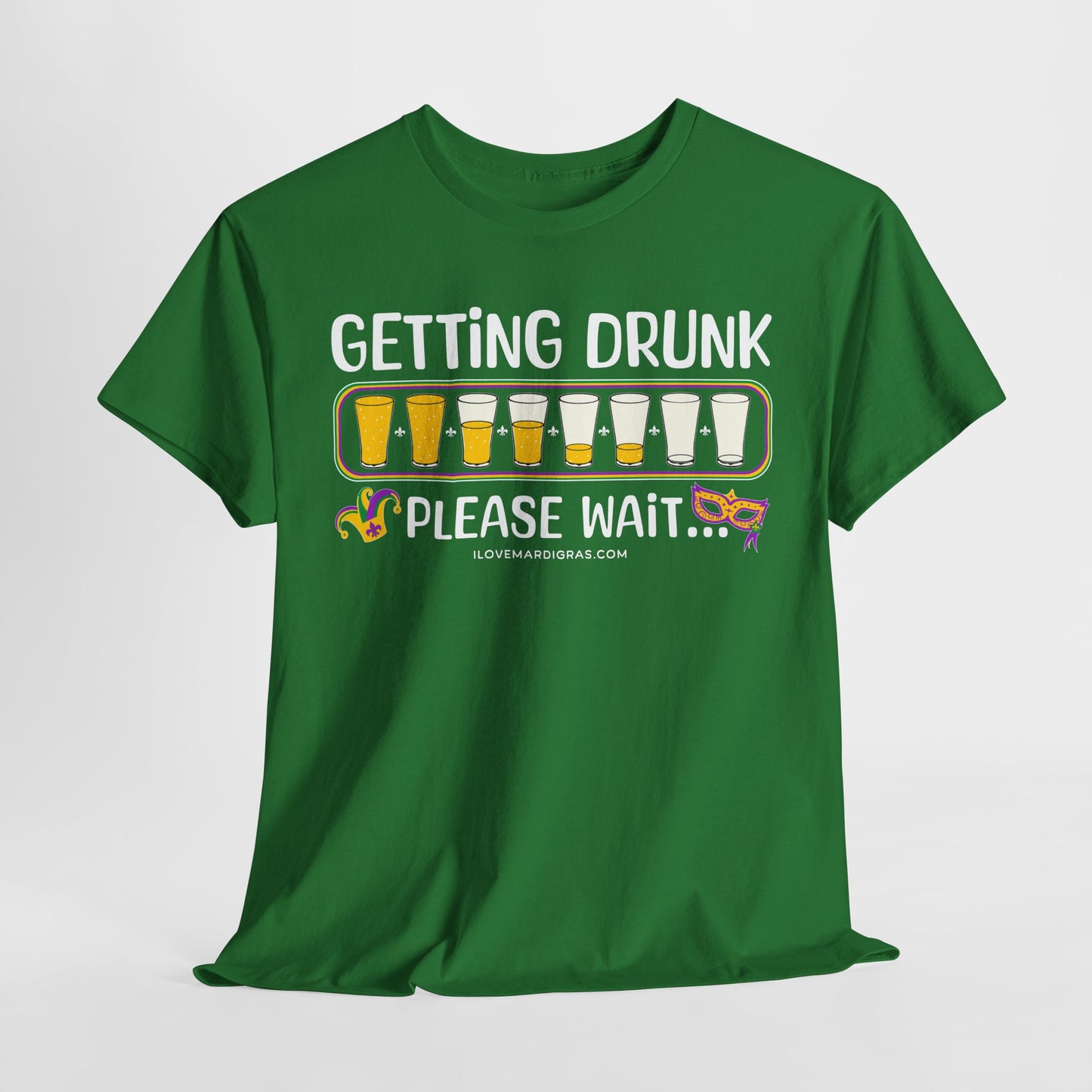 Mardi Gras Graphic Tee "Getting Drunk"