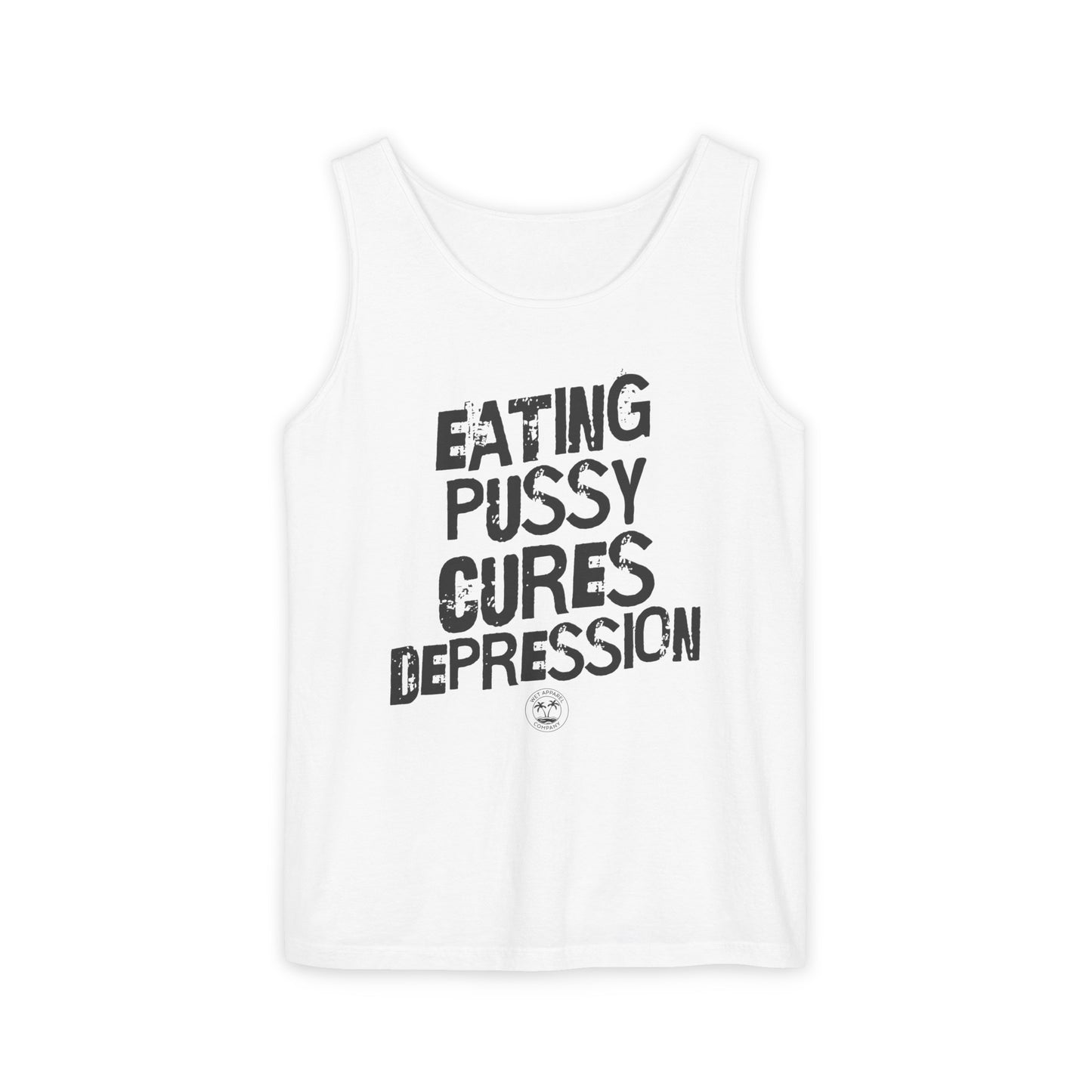 Eating Pussy Unisex Garment-Dyed Tank Top