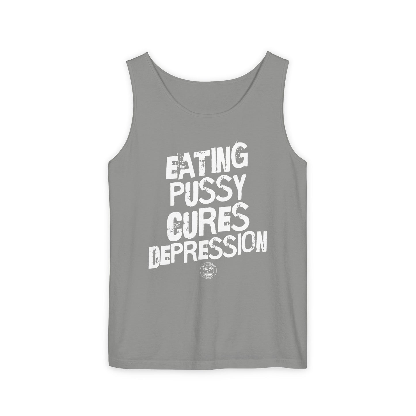 Eating Pussy Unisex Garment-Dyed Tank Top