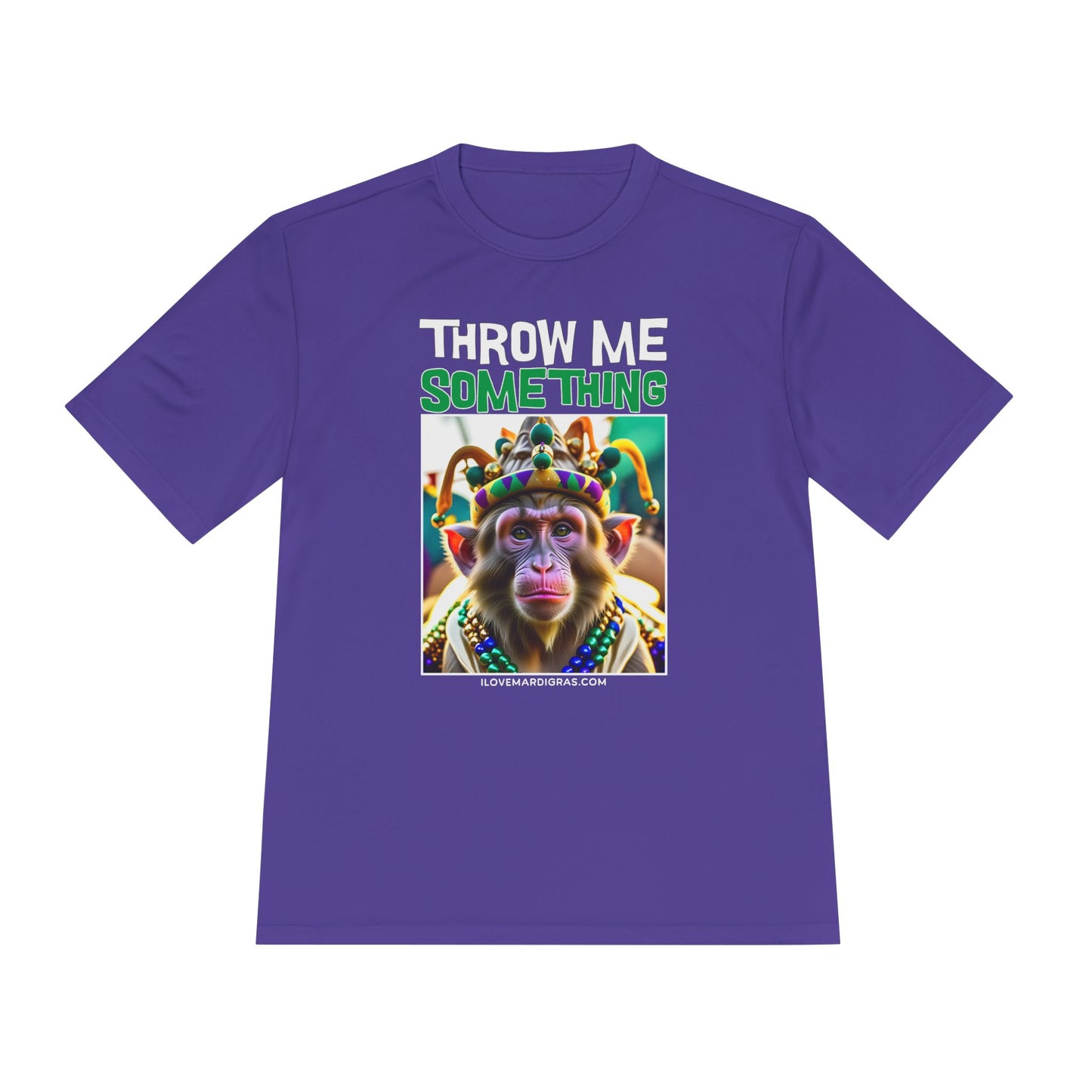 Moisture Wicking Tee - Funny Macaques Monkey for Mardi Gras & Carnival