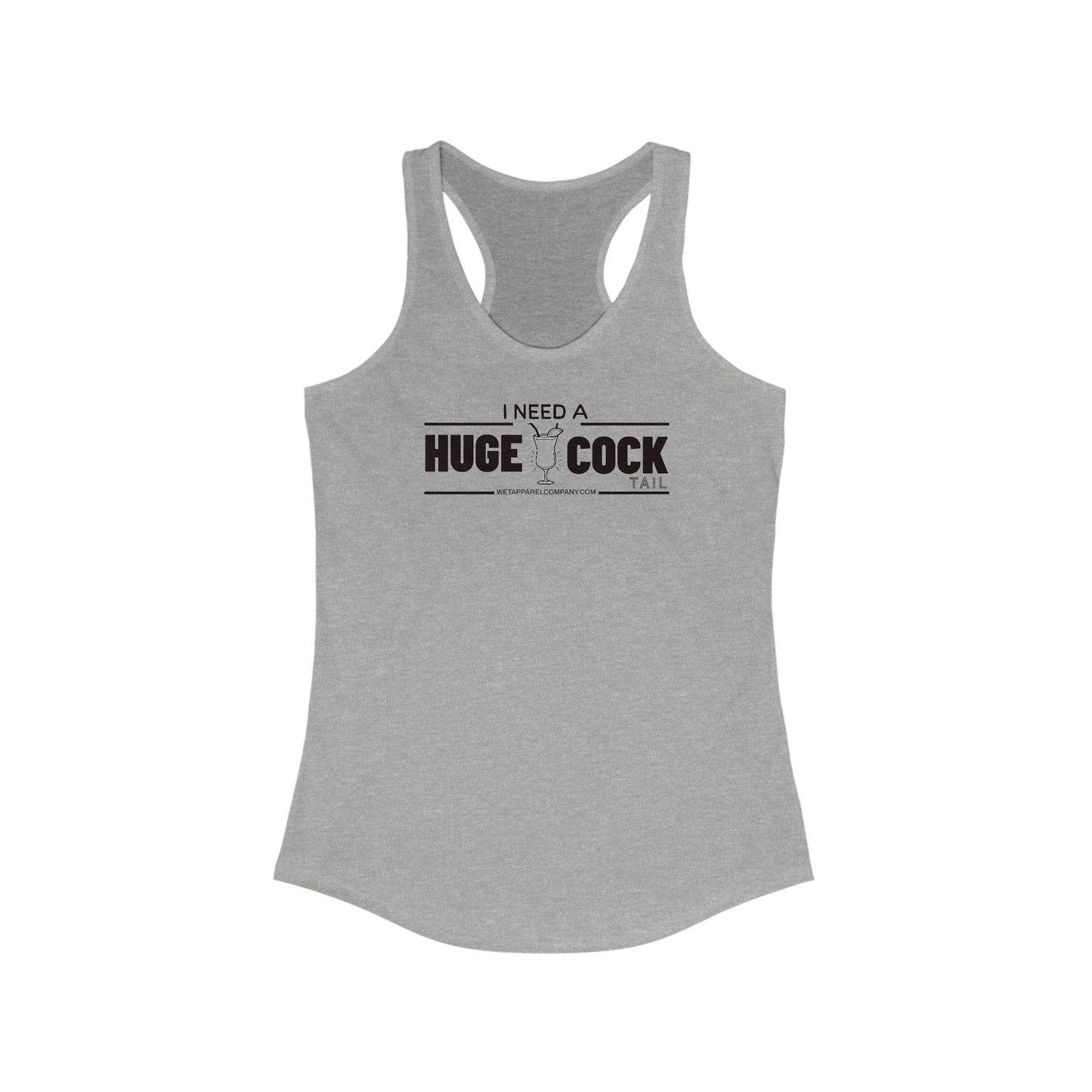 Racerback Tank - Women's Funny Surprised Laughing Design