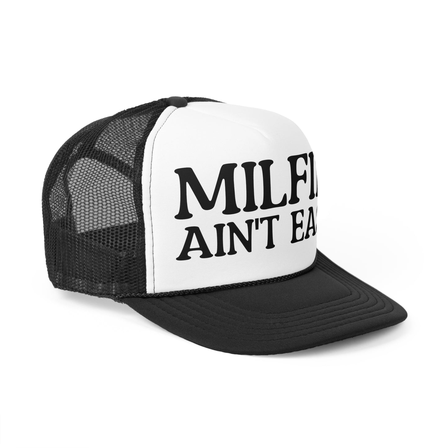 Milfin; Ain't Easy Trucker Caps