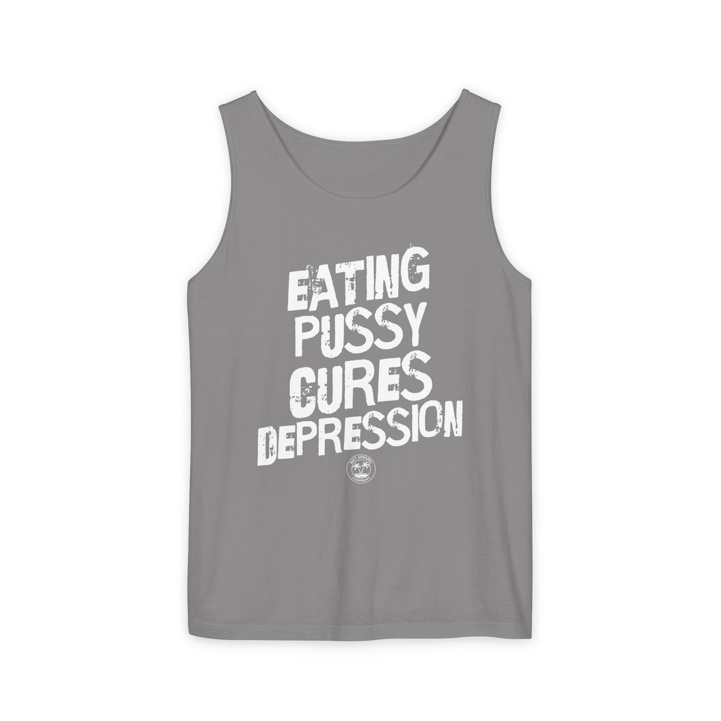 Eating Pussy Unisex Garment-Dyed Tank Top