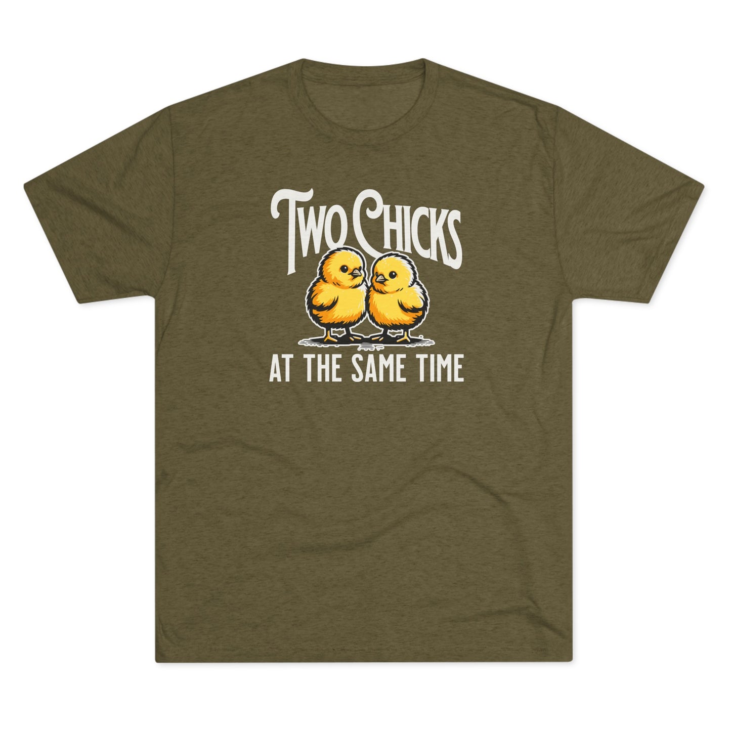 Unisex Tri-Blend Crew Tee Two Chicks (Lightweight)