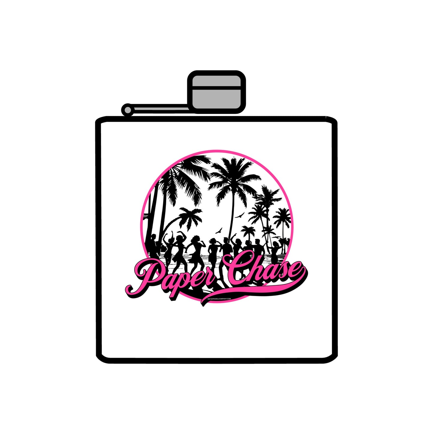 Paper Chase Stainless Steel Flask, 6oz