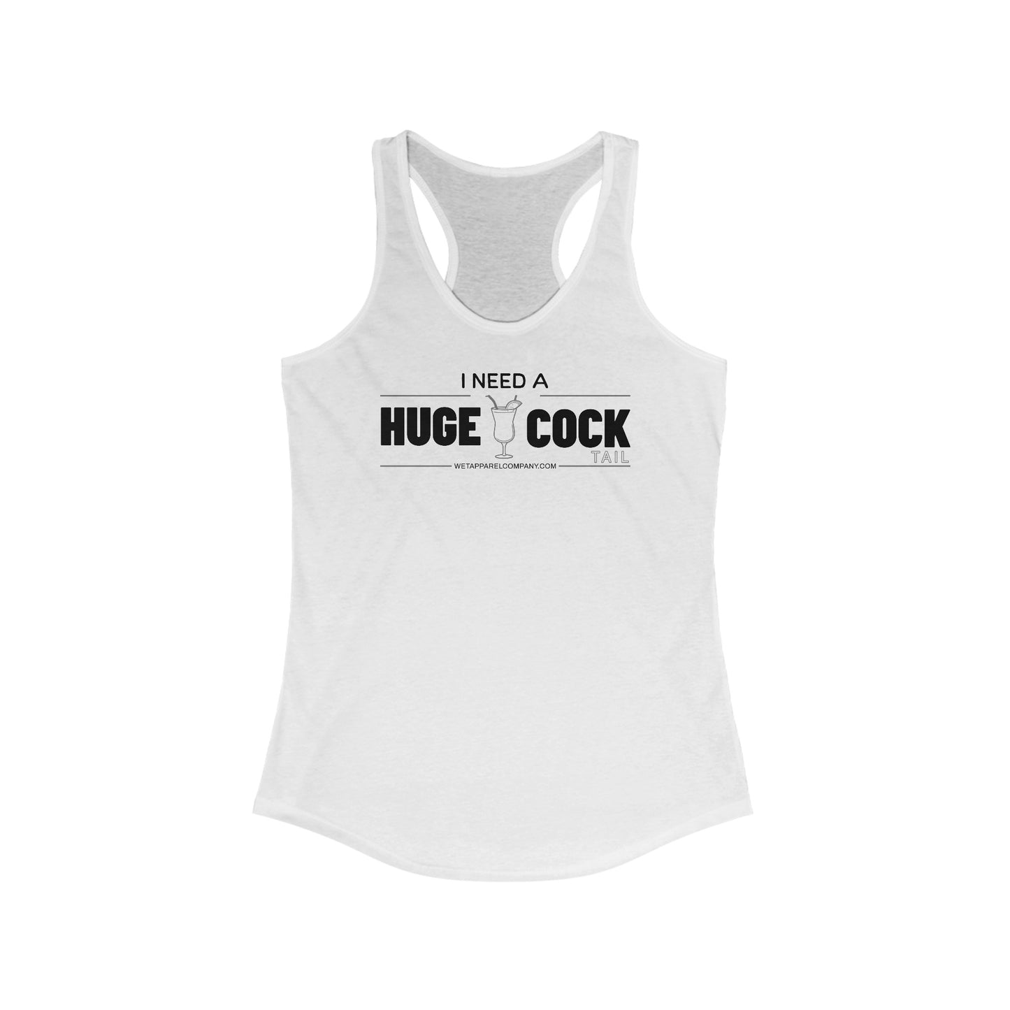 Racerback Tank - Women's Funny Surprised Laughing Design