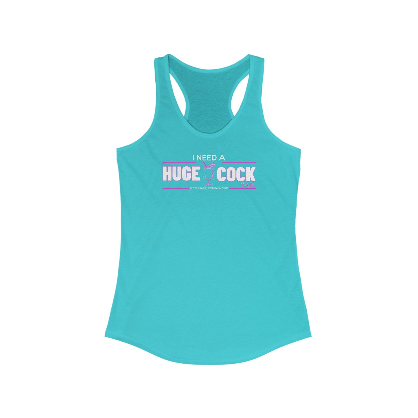 Racerback Tank - Women's Funny Surprised Laughing Design