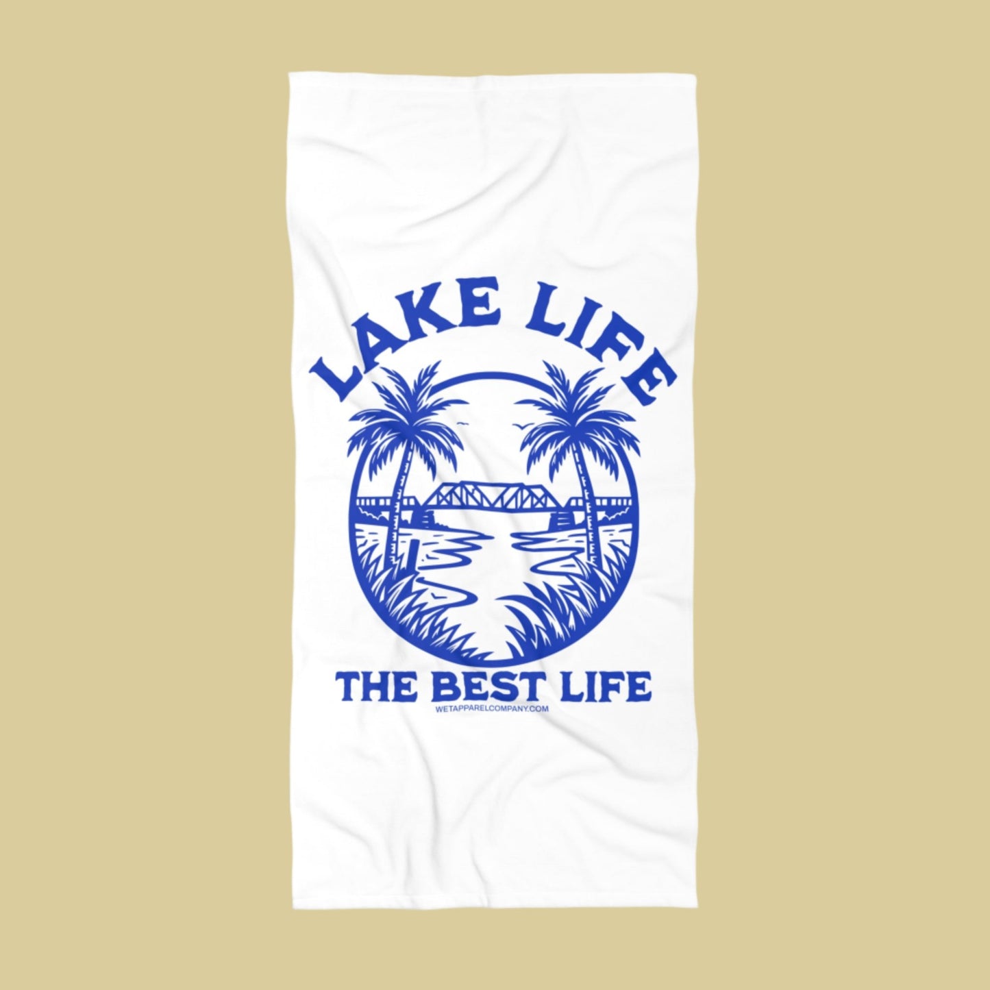 Lake Life Beach Towel (Royal Blue)