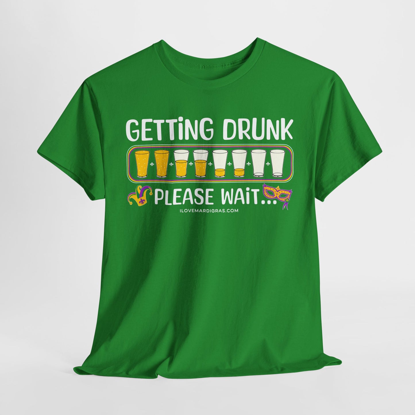Mardi Gras Graphic Tee "Getting Drunk"
