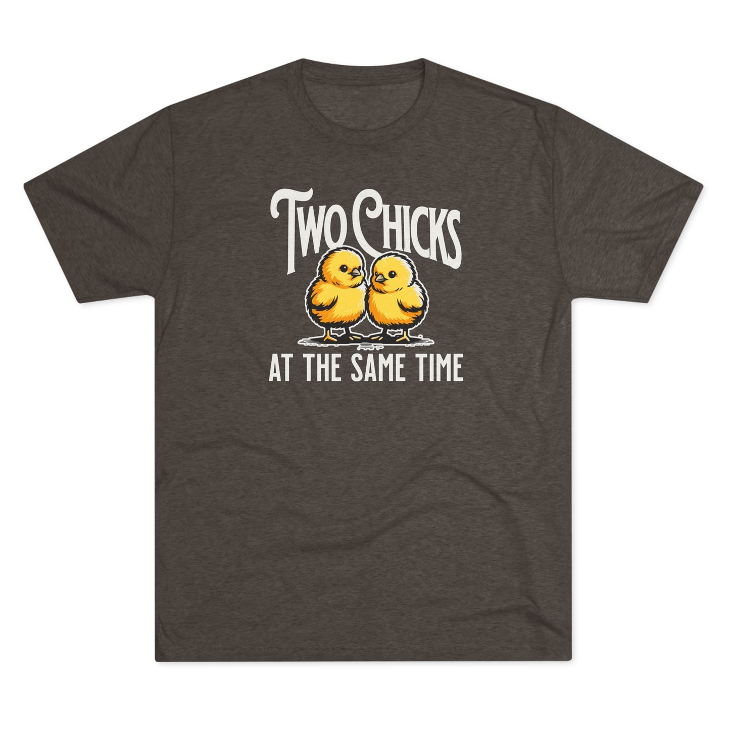 Unisex Tri-Blend Crew Tee Two Chicks (Lightweight)