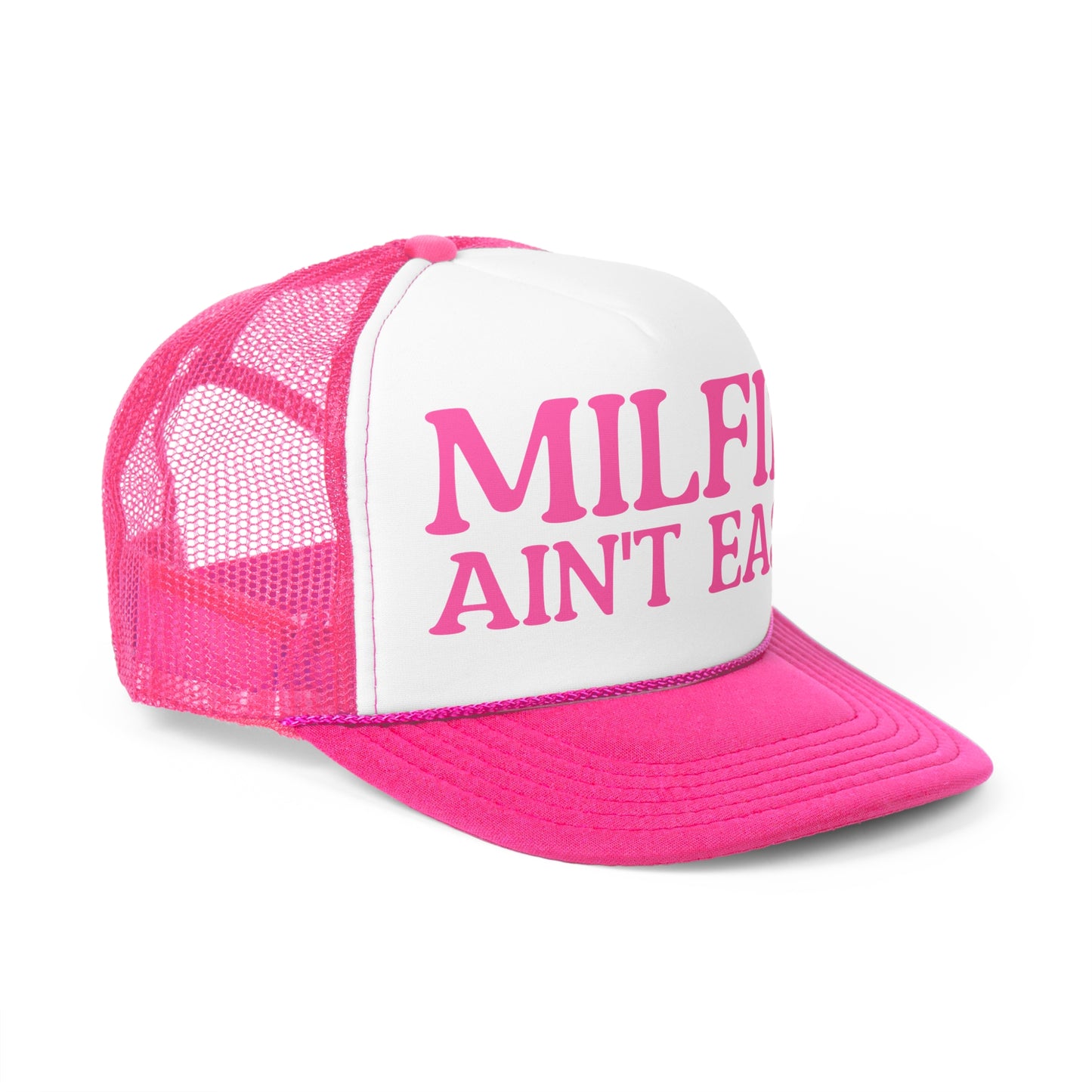 Milfin; Ain't Easy Trucker Caps