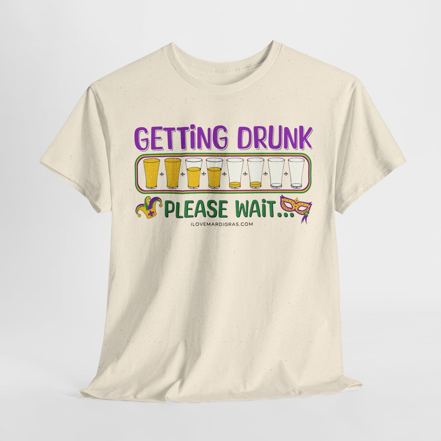 Mardi Gras Graphic Tee "Getting Drunk"