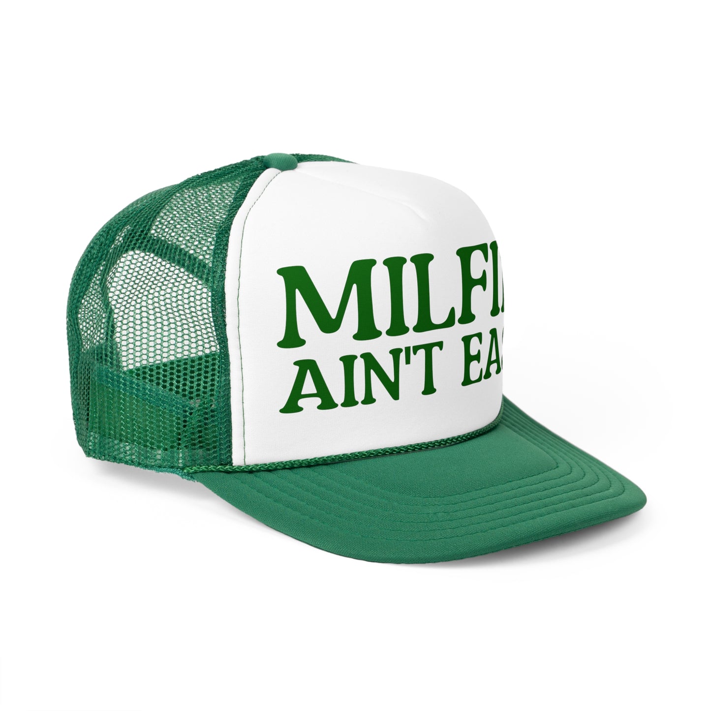 Milfin; Ain't Easy Trucker Caps