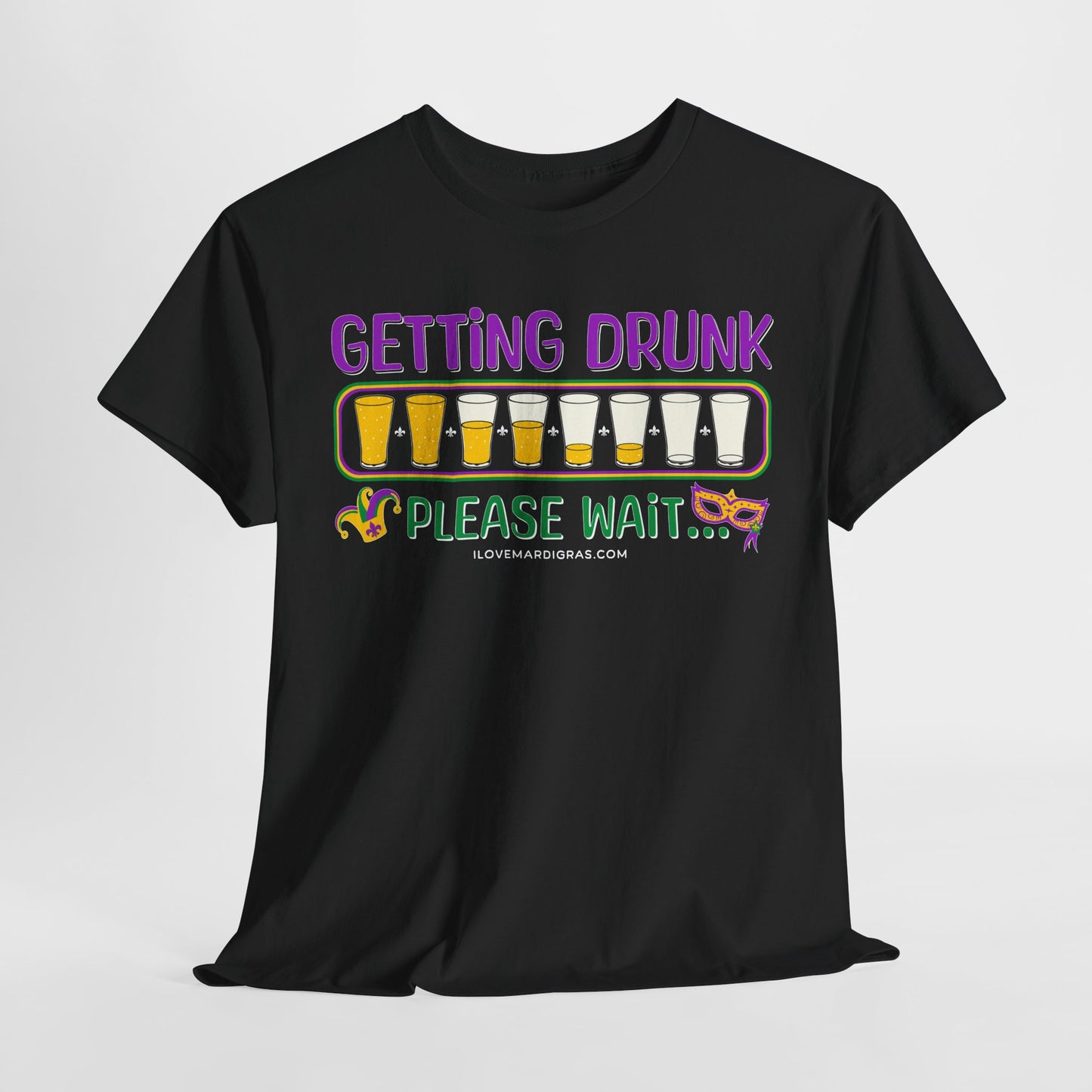 Mardi Gras Graphic Tee "Getting Drunk"