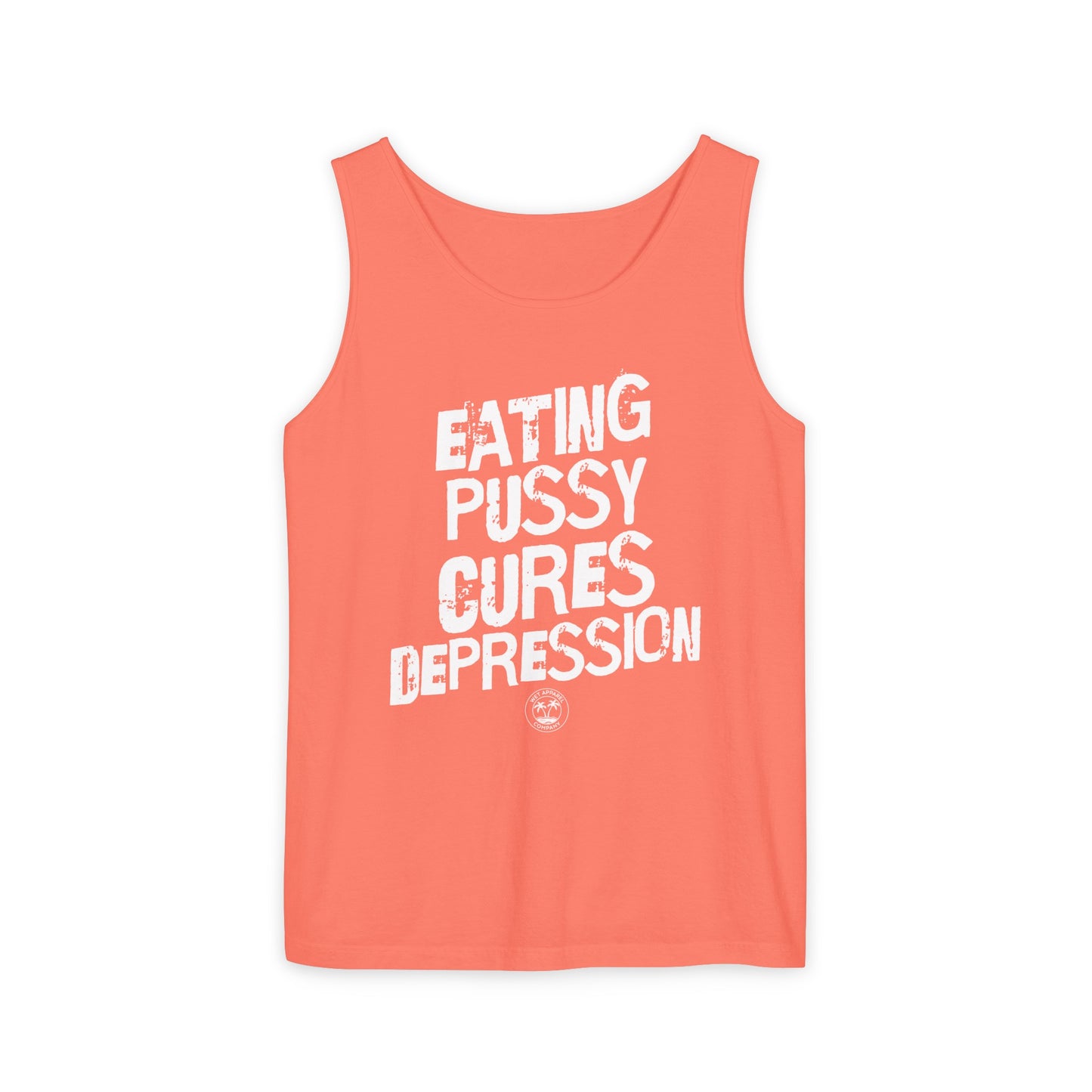 Eating Pussy Unisex Garment-Dyed Tank Top