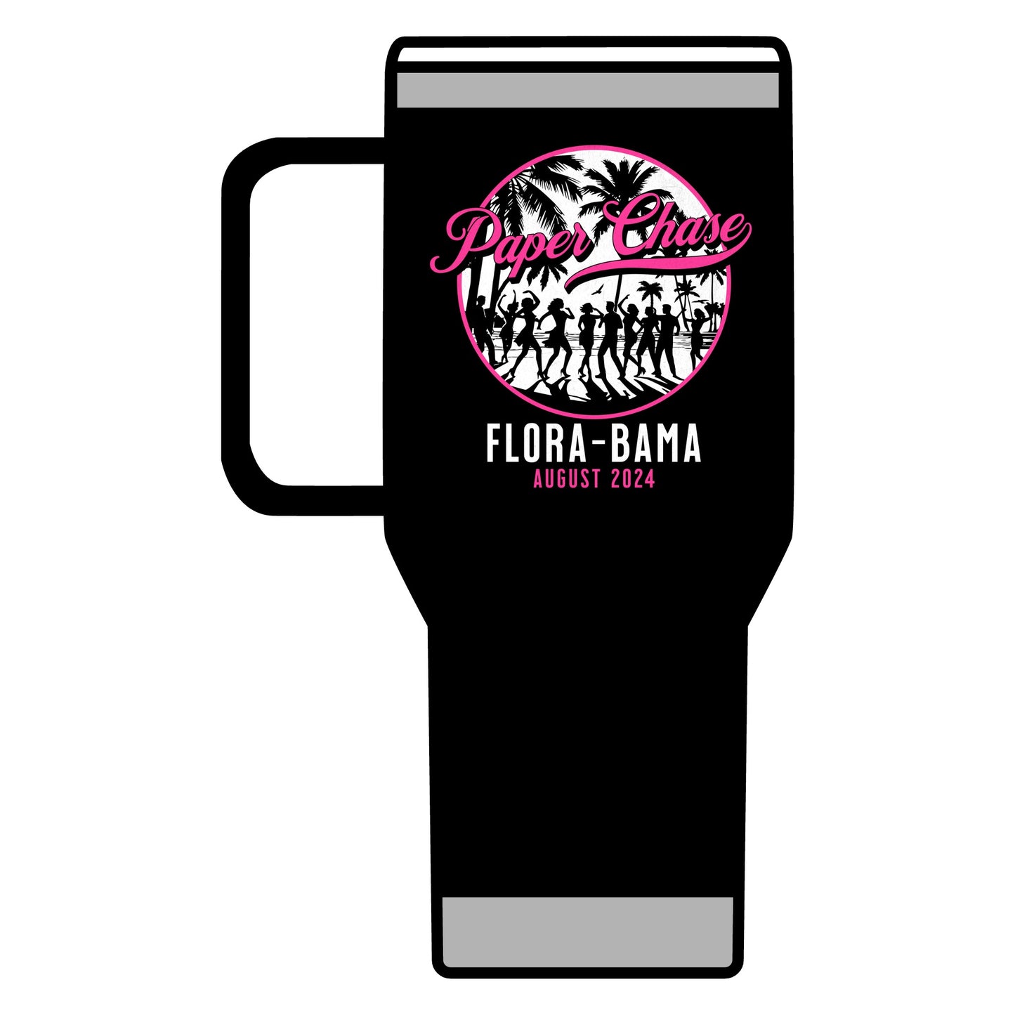"Leo" Paper Chase Florabama Travel Mug, 20oz (Personalization $5 extra: Please email wetapparelcompany@gmail.com) before placing order.