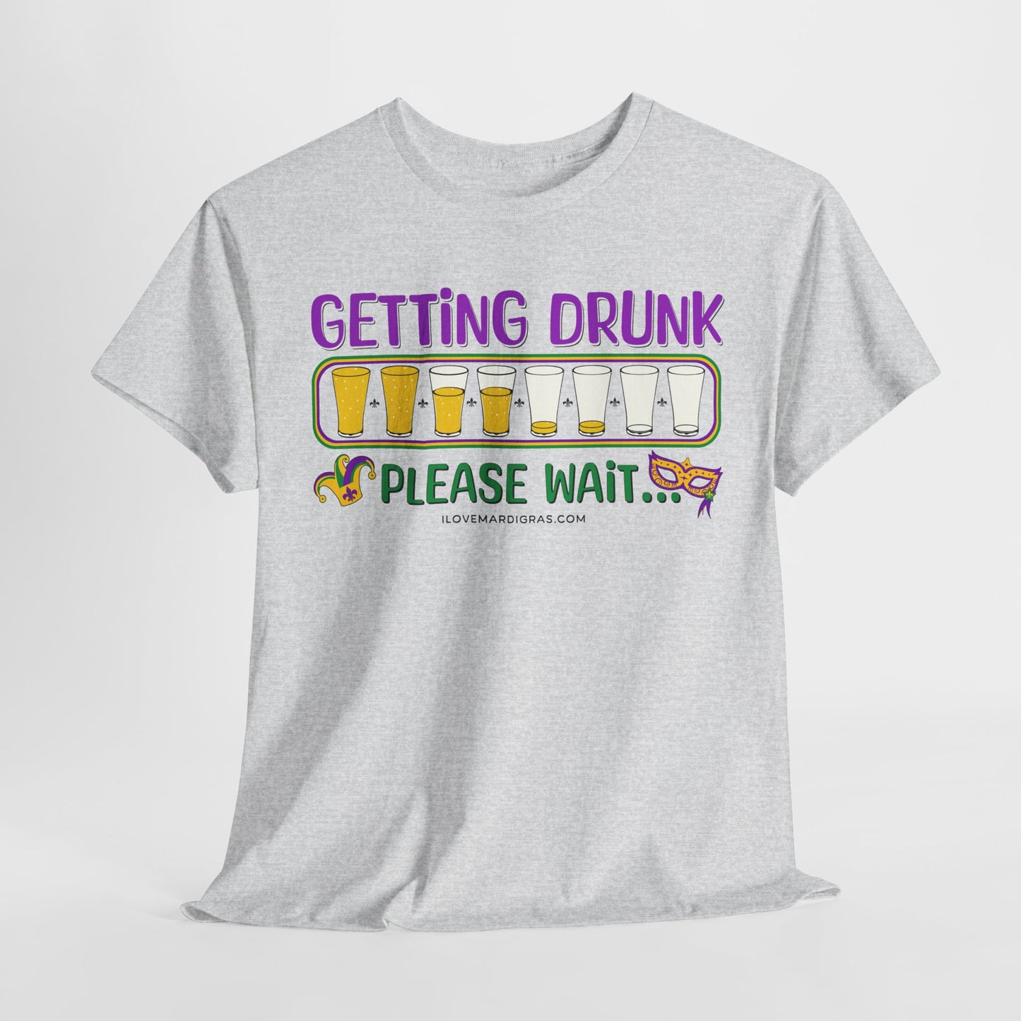 Mardi Gras Graphic Tee "Getting Drunk"