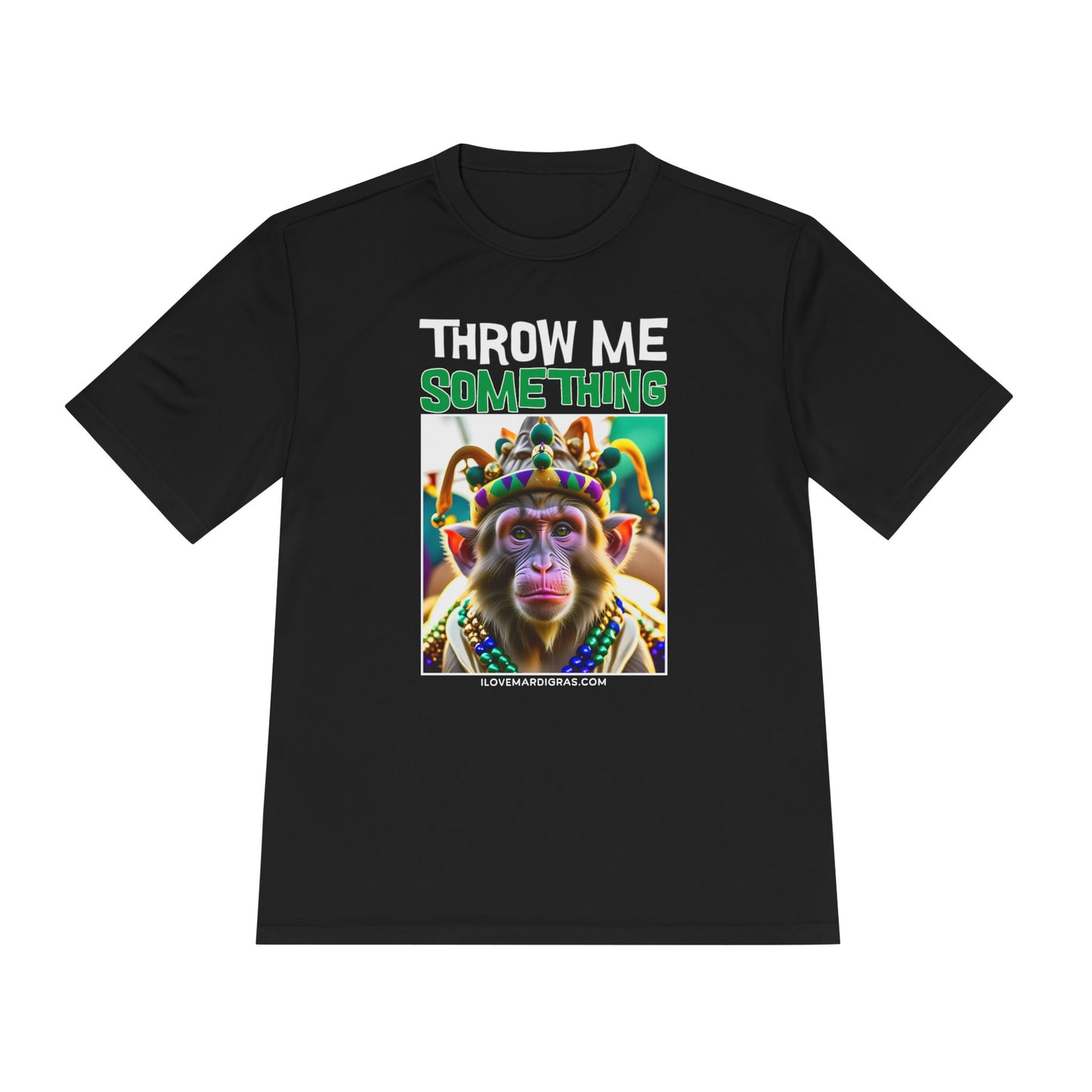 Moisture Wicking Tee - Funny Macaques Monkey for Mardi Gras & Carnival