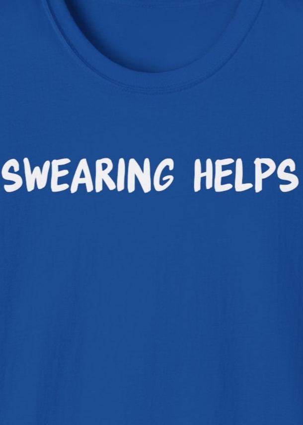 Swearing Helps T-Shirt Royal blue