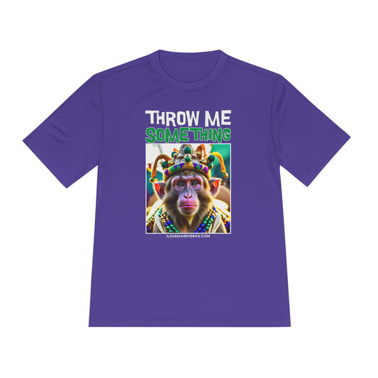 Moisture Wicking Tee - Funny Macaques Monkey for Mardi Gras & Carnival