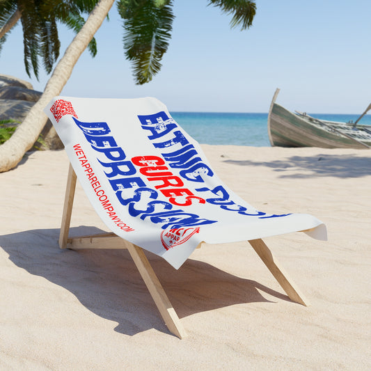 Red, White, Blue Beach Towel