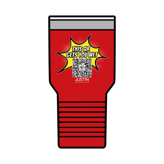 30oz Insulated Tumbler — "We don't lick people" Funny Kids’ Saying Travel Mug