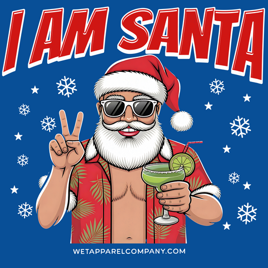 I Am Santa T-Shirt — Funny Holiday Santa Graphic Tee (Matching Couple)