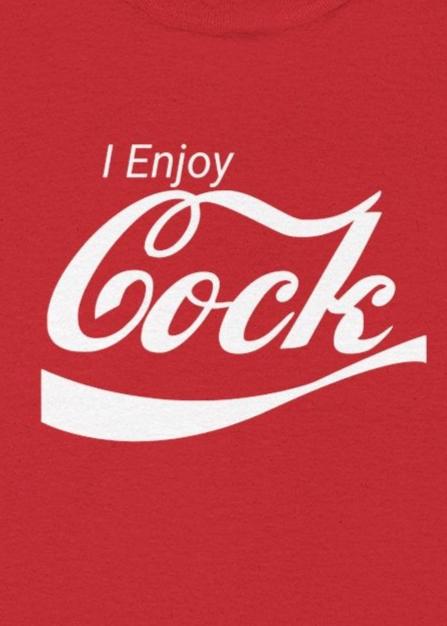 Enjoy Cock Red Tshirts