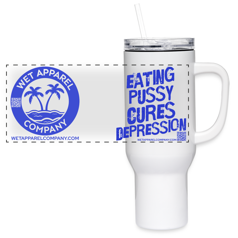 40 oz Travel Tumbler - white