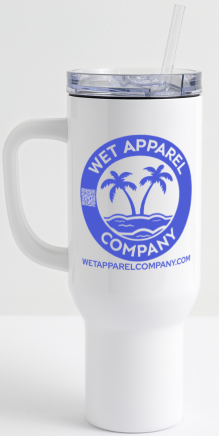 40 oz Travel Tumbler - white