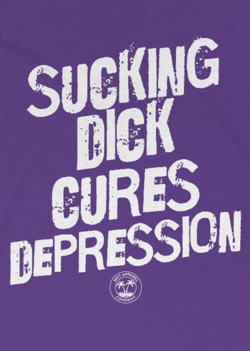 sucking dick cures depression tank purple